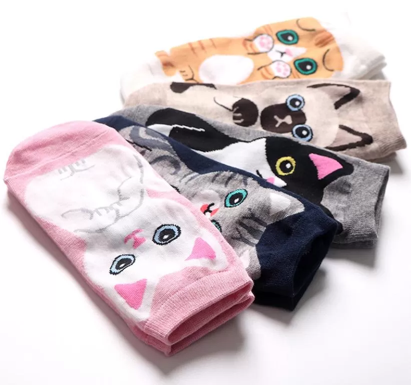 Kawaii Cute Ankle Socks - Scottish Fold