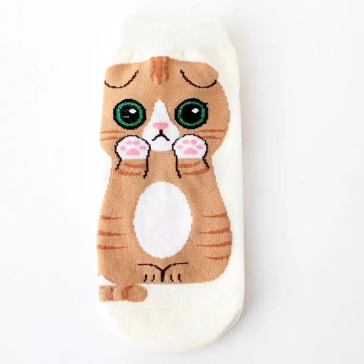 Kawaii Cute Ankle Socks - Scottish Fold