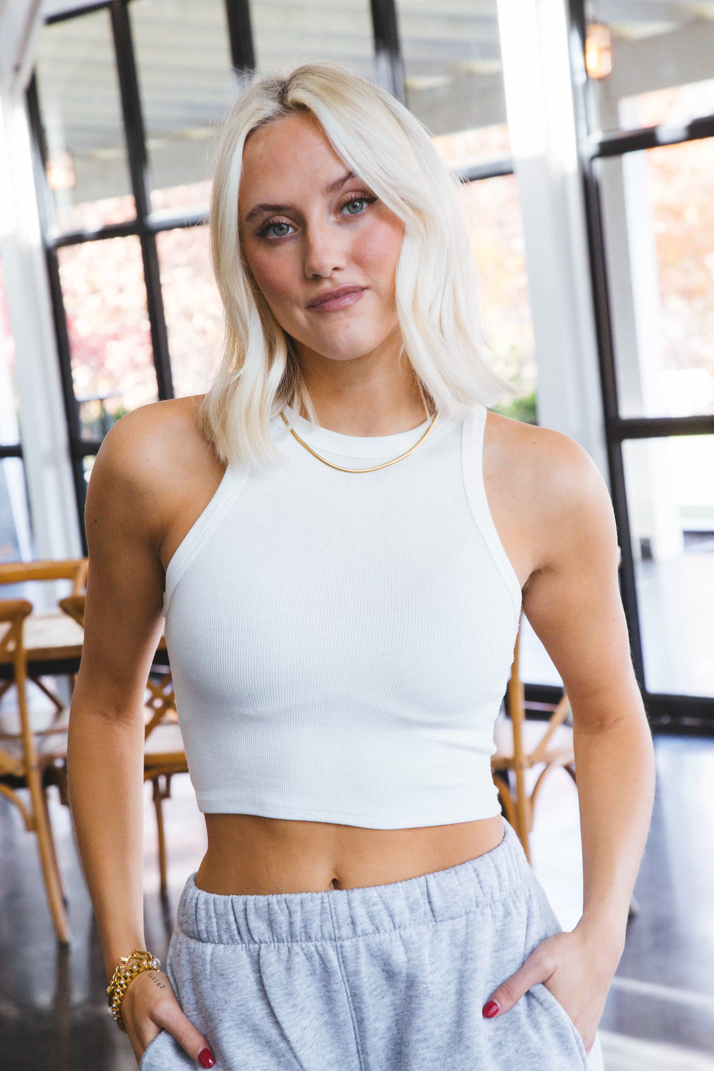 Kolbi Crop Top, Ivory