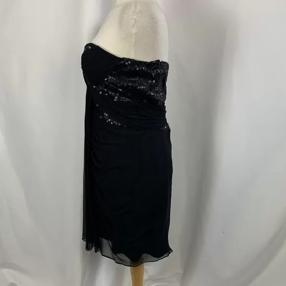 Kurt Thomas NWT Black Beaded Strapless Dress