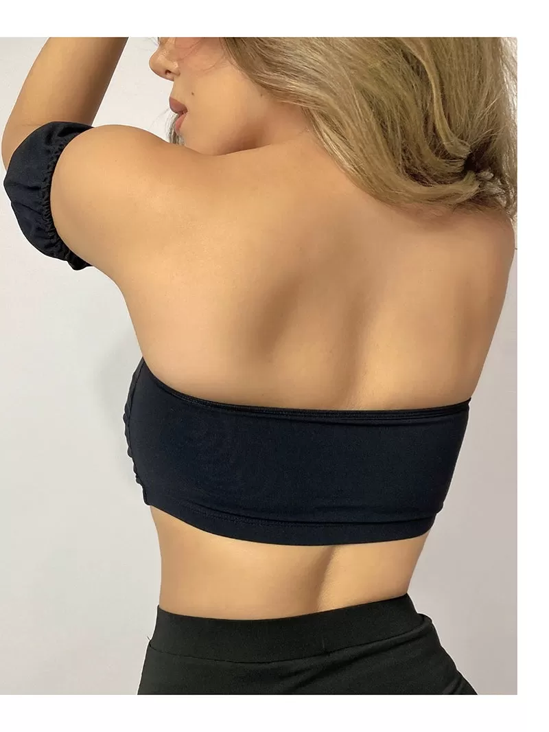 La Fitwear Set Off Shoulder Black