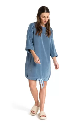 LaLupa Relaxed Fit Tunic Dress Blue Marine