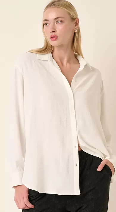 Lane Button Down in Ivory