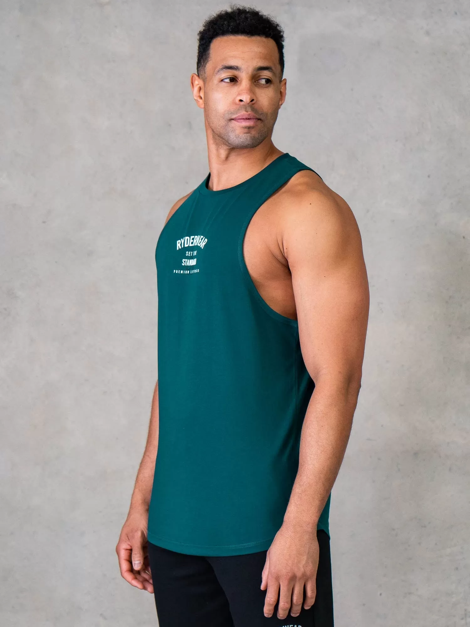 Legacy Drop Armhole Tank - Emerald