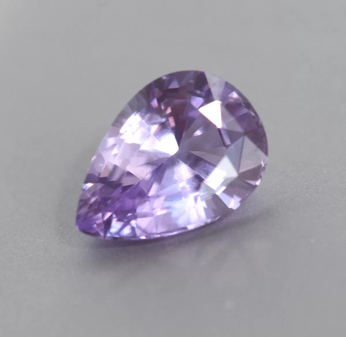 Loose 1.52 Ct Pear Purple Sapphire