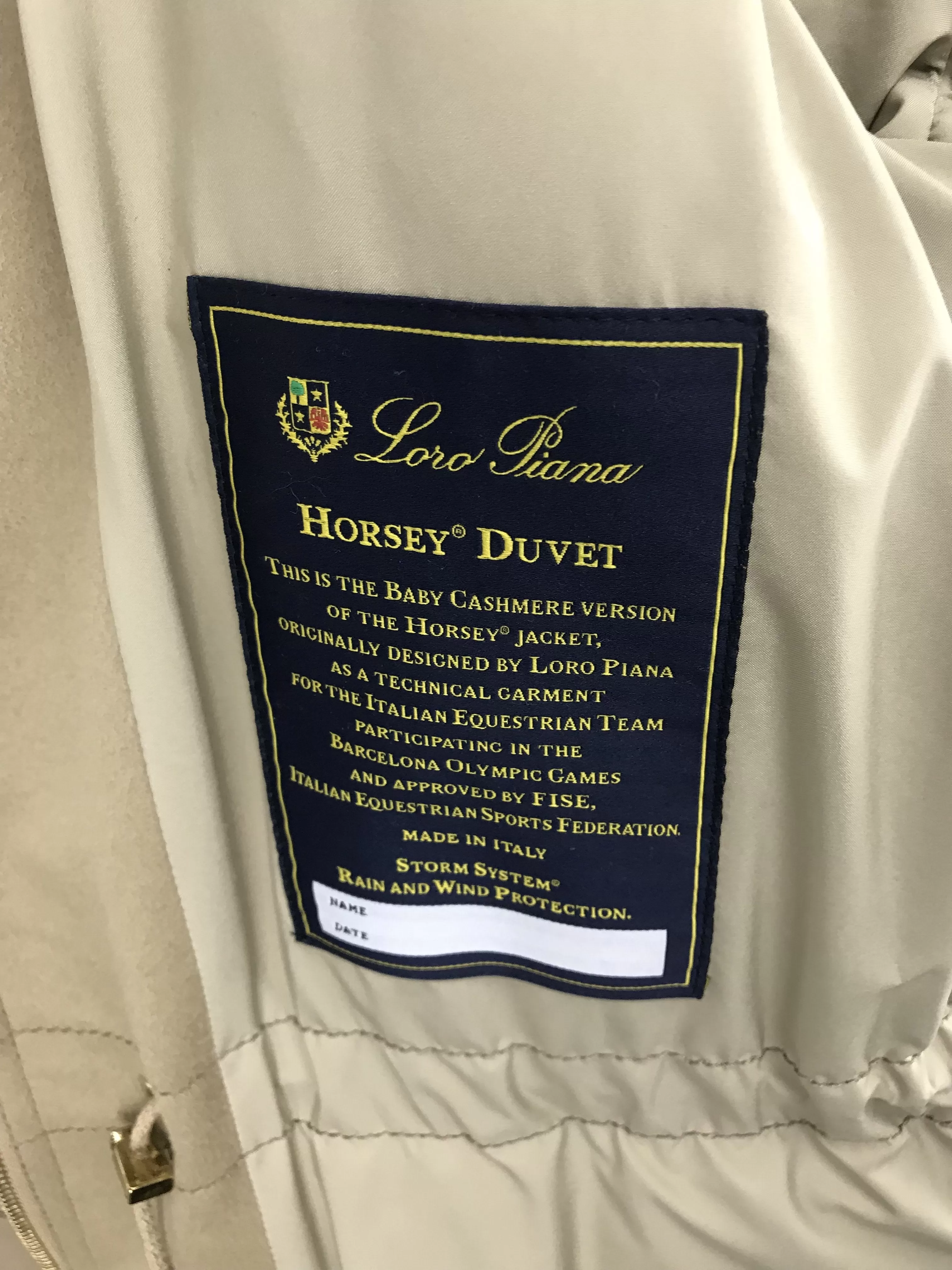 Loro Piana Cashmere Horsey Jacket Size S