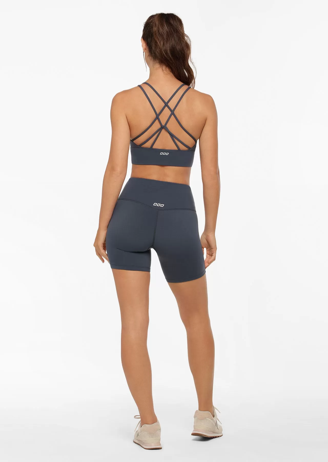 Lotus Longline Sports Bra Night Blue