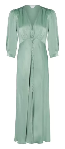 Madison Satin Sage Dress