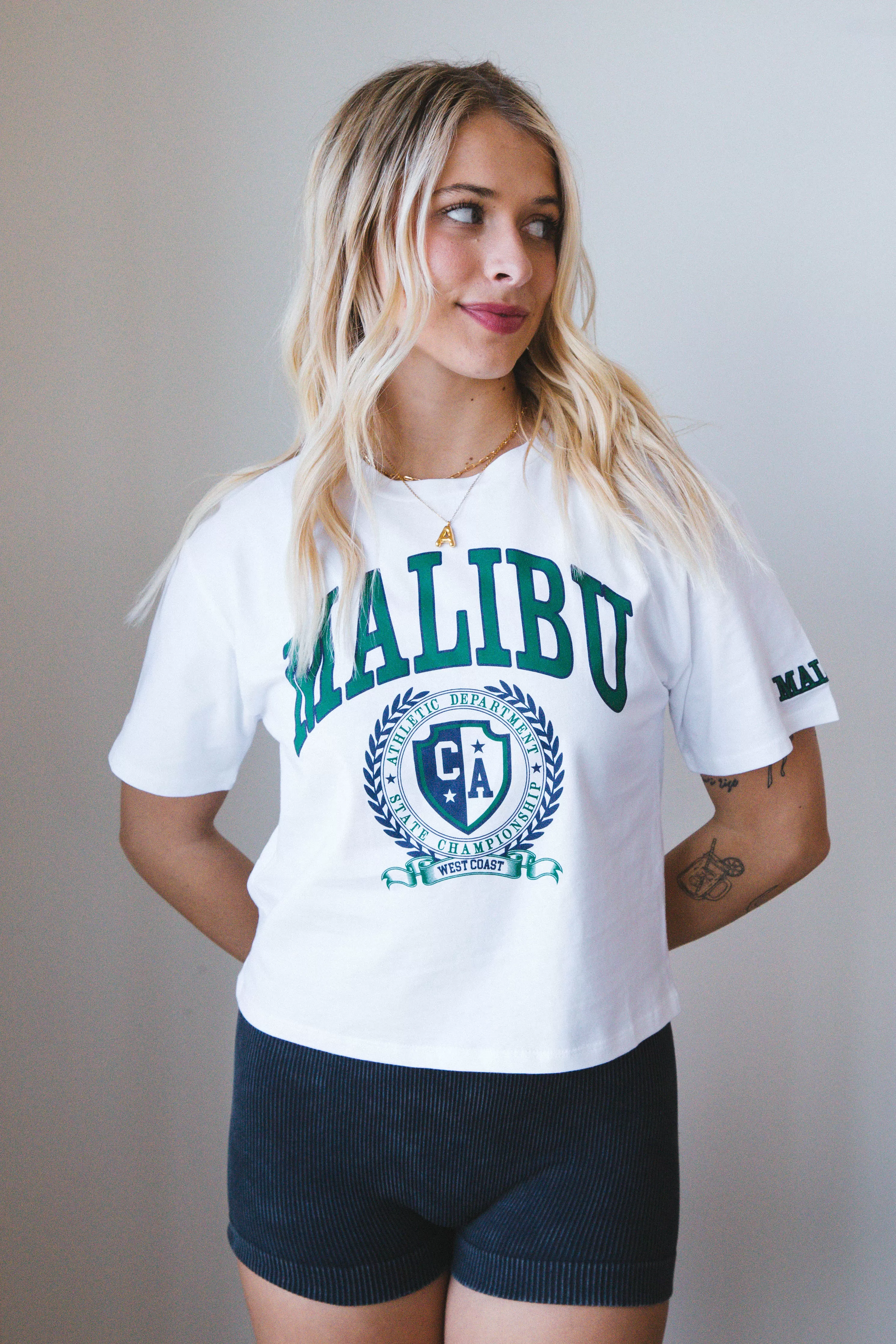 Malibu West Coast Graphic Tee, White