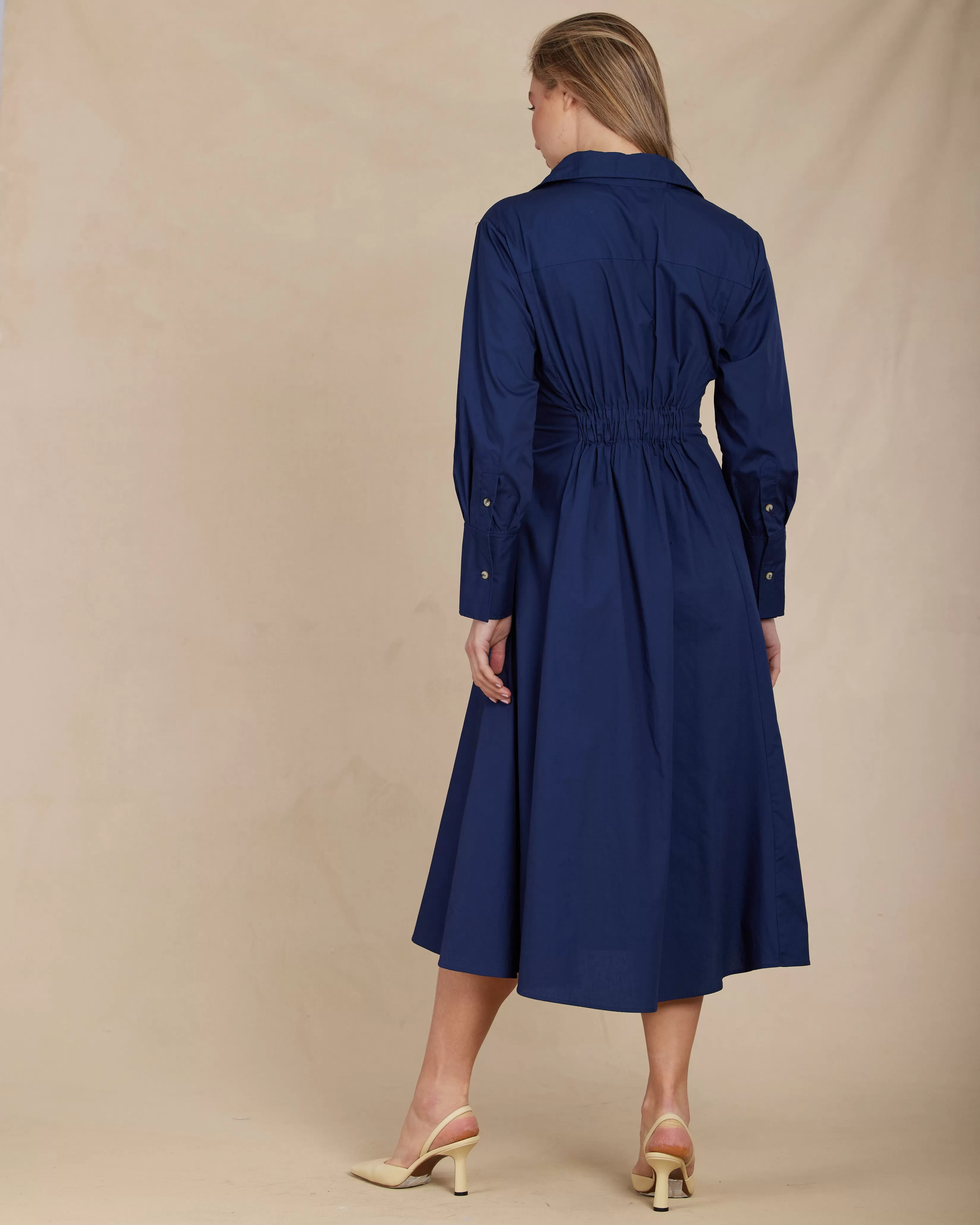 Mattea Cotton Poplin Shirt Dress