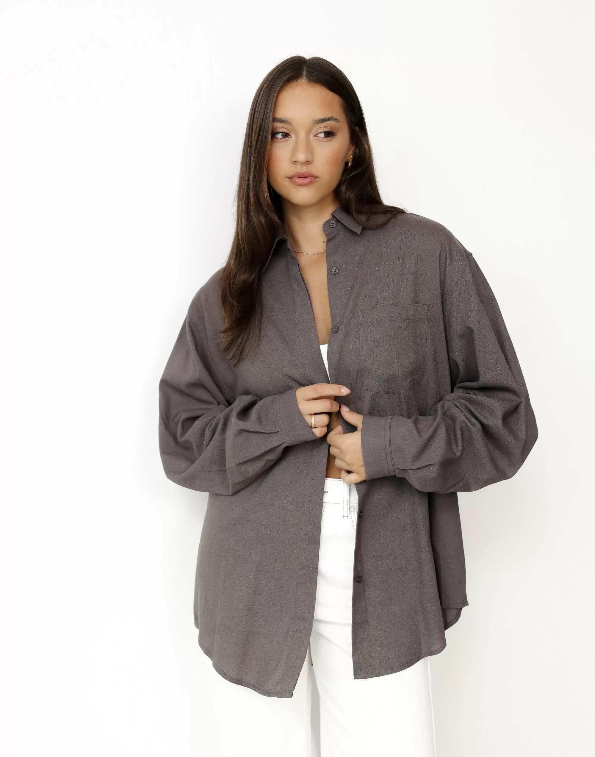 Mckenzie Linen Shirt (Slate)