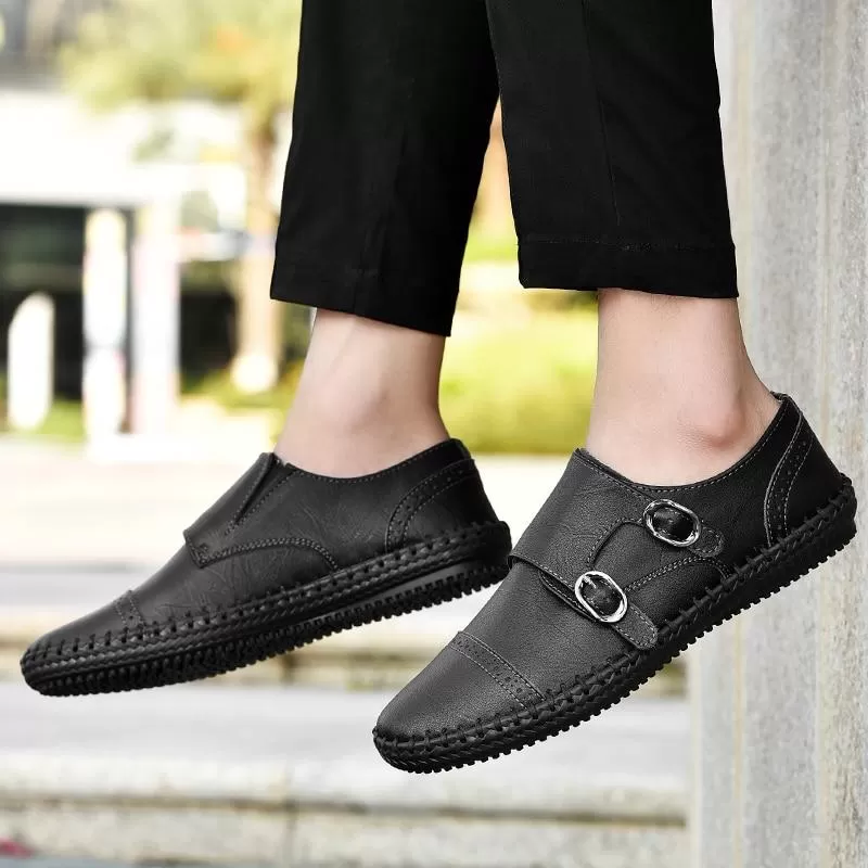 Men Breathable Leather Loafers