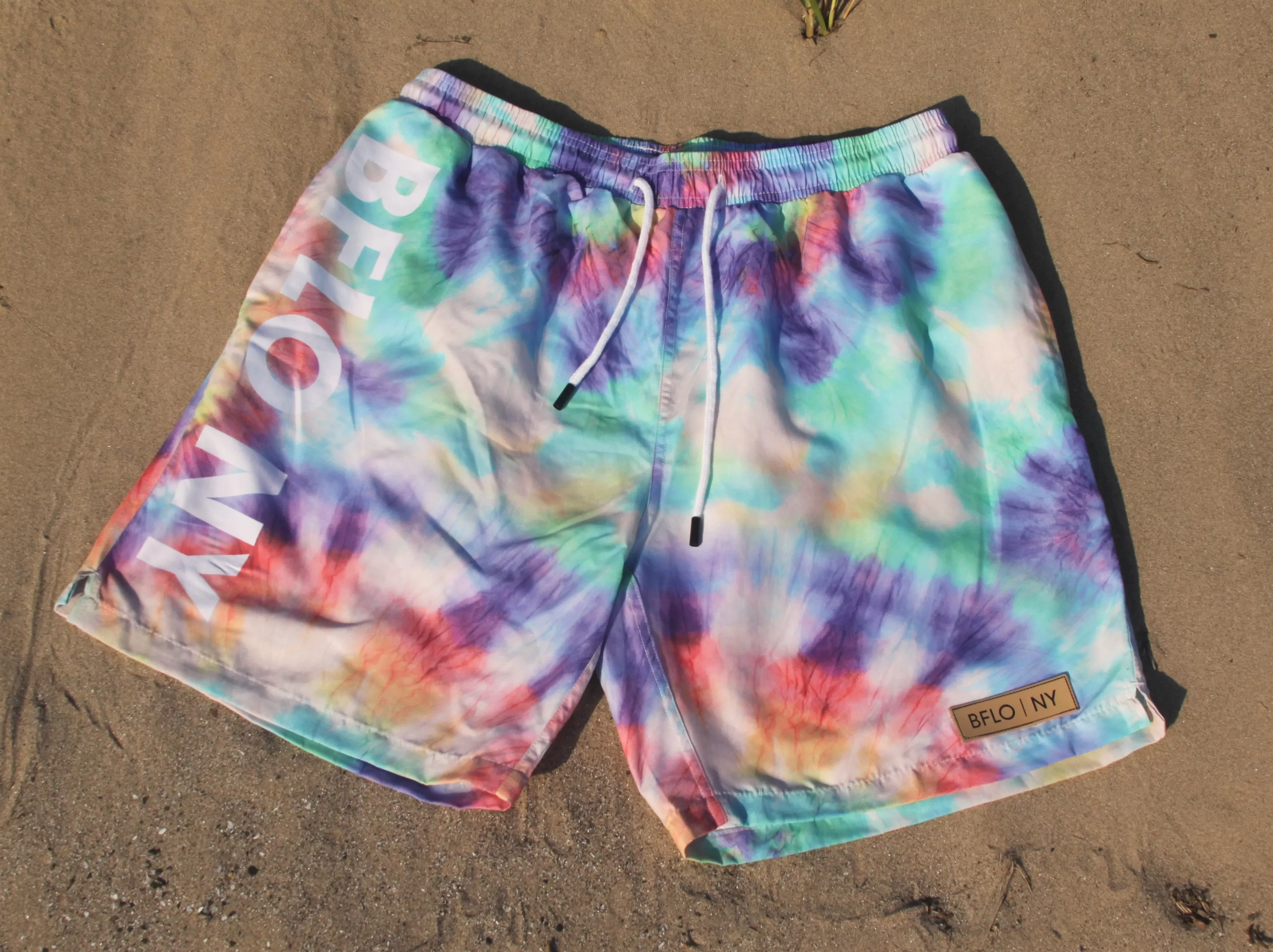 Men's BFLO Rainbow Tie-Dye Trunks