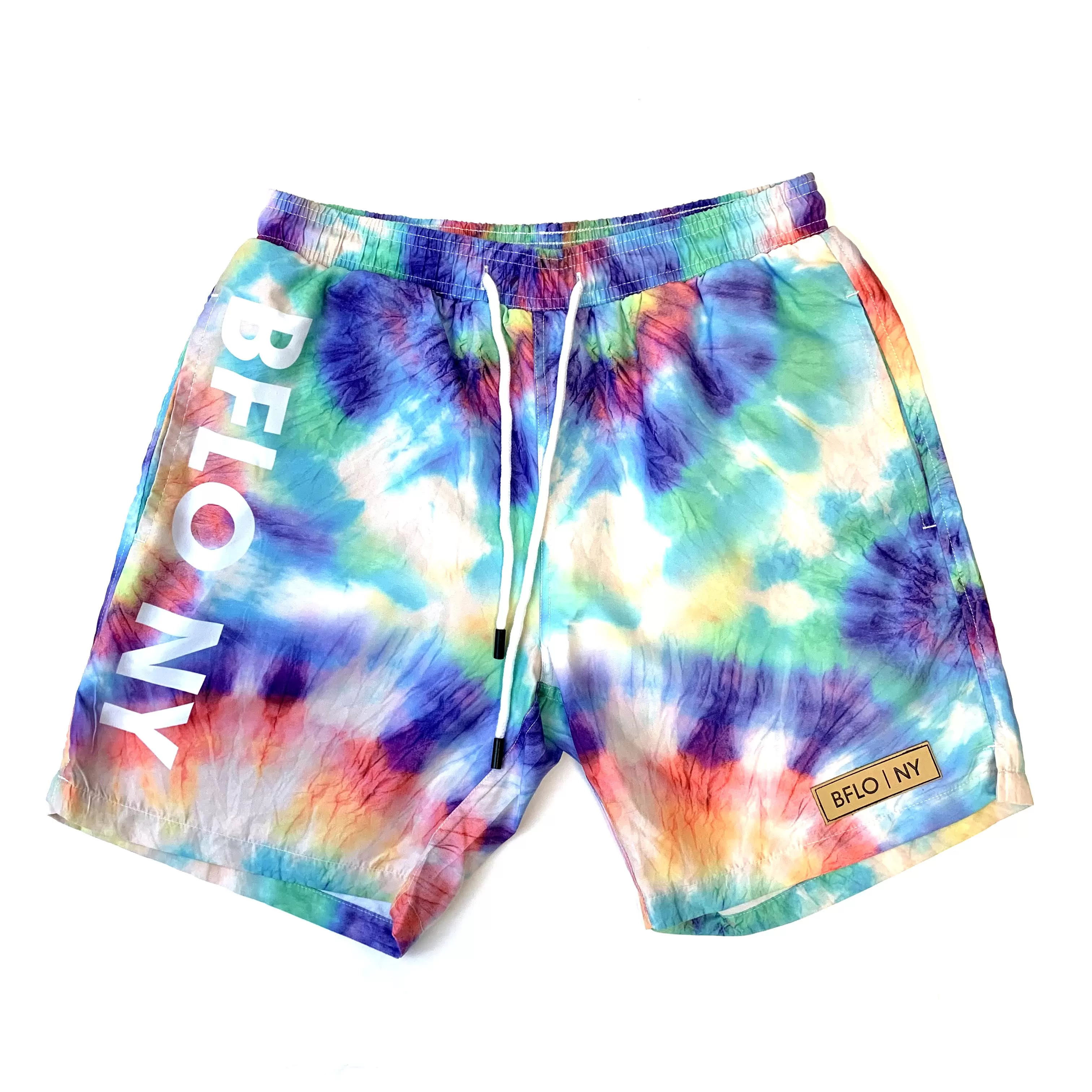 Men's BFLO Rainbow Tie-Dye Trunks