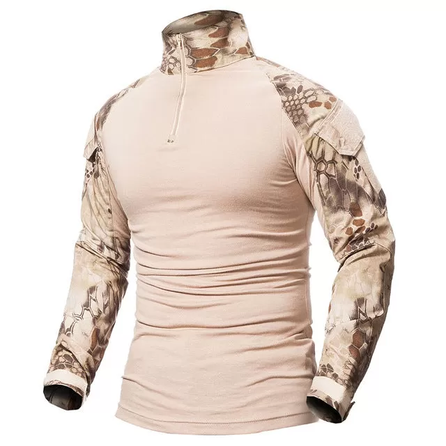 Mens High Quality Military Hiker Style Long Sleeve T Shirt