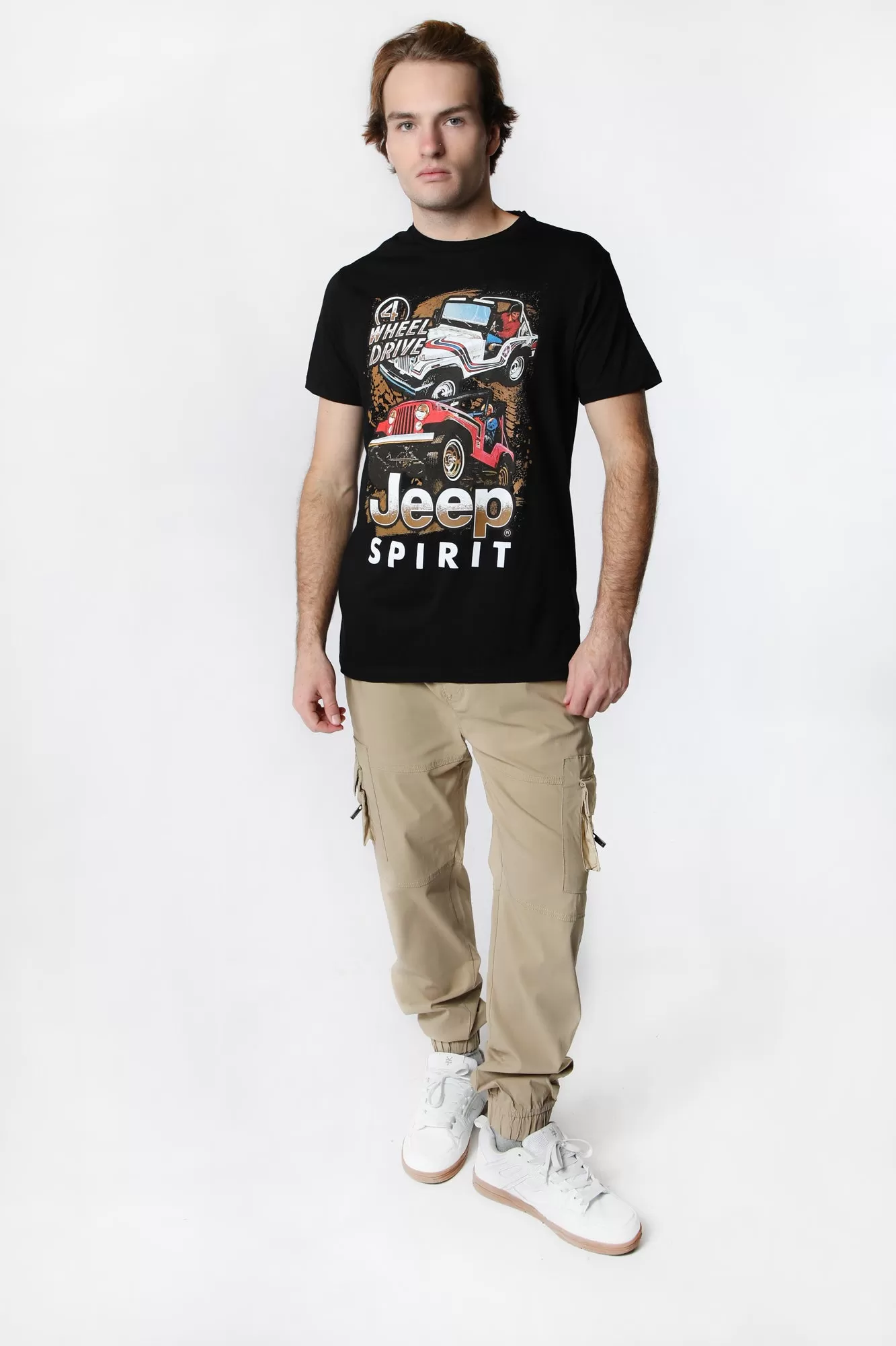 Mens Jeep Spirit 4-Wheel Drive T-Shirt