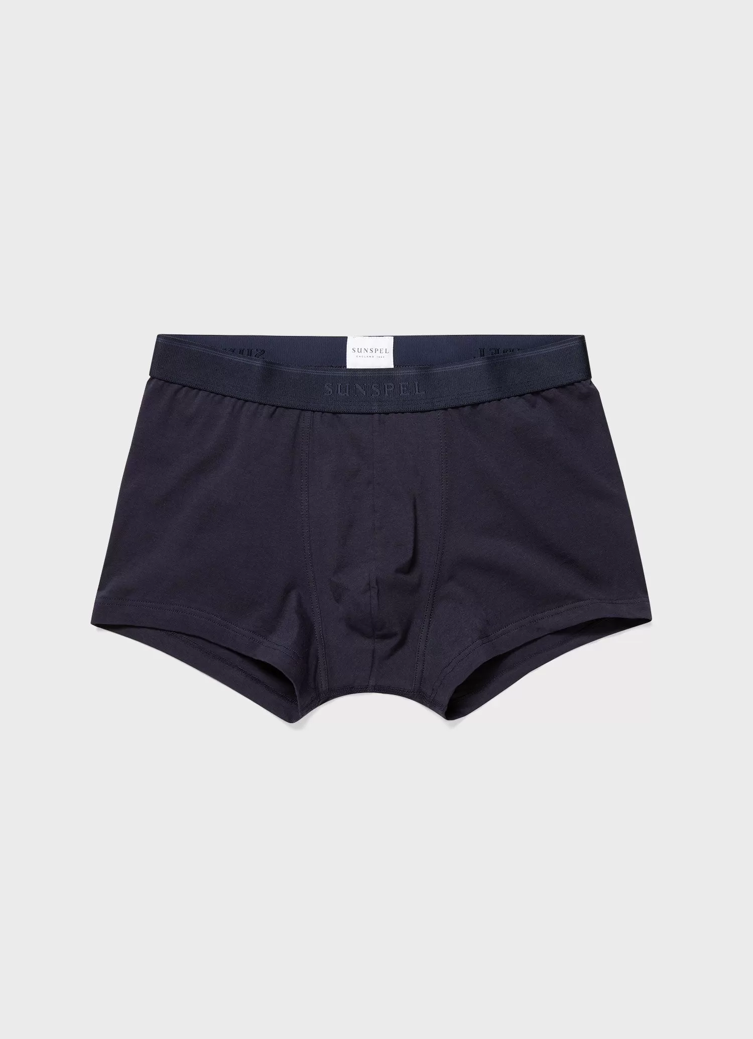 Men's Stretch Cotton Trunks in Navy