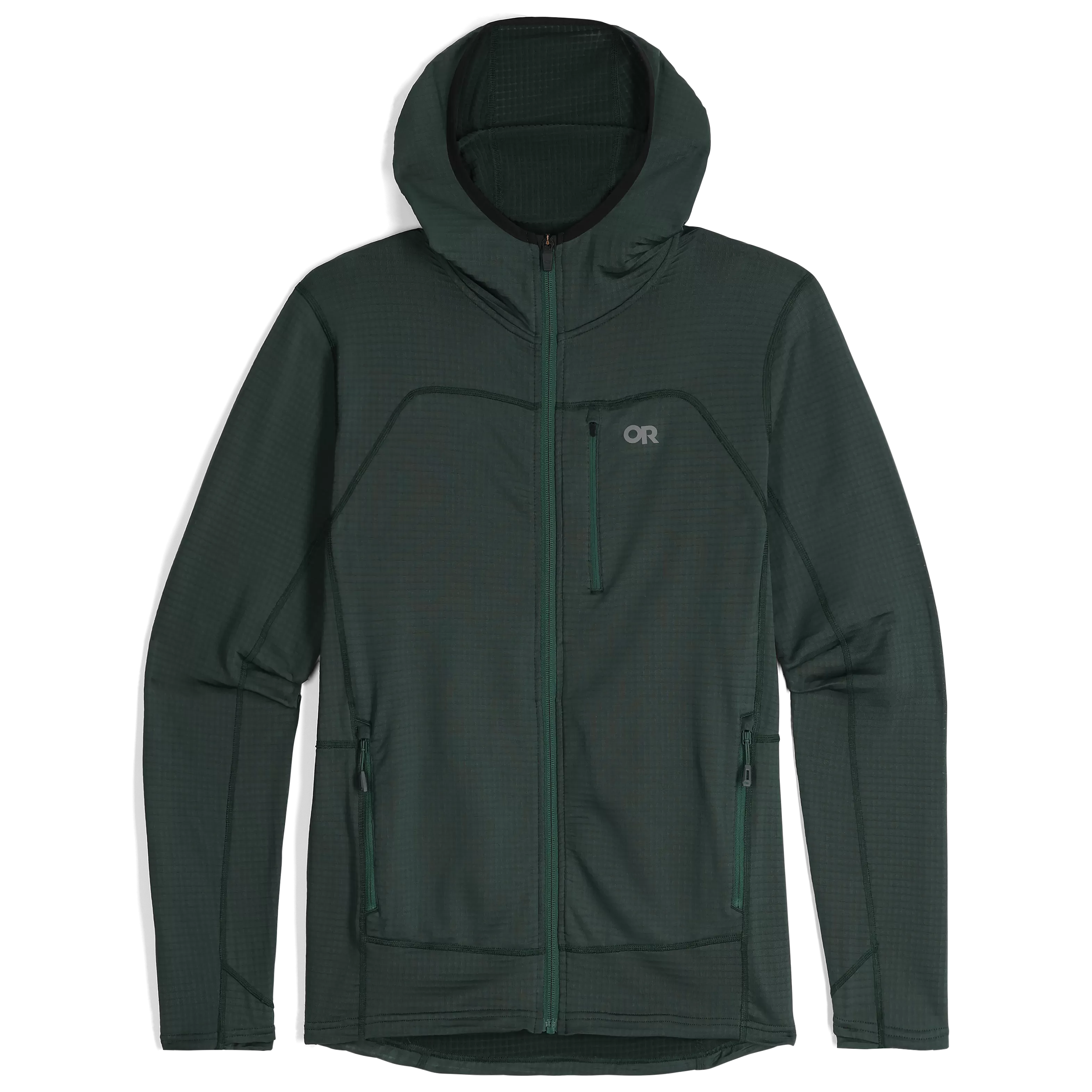 Men's Vigor Grid Fleece Full Zip Hoodie