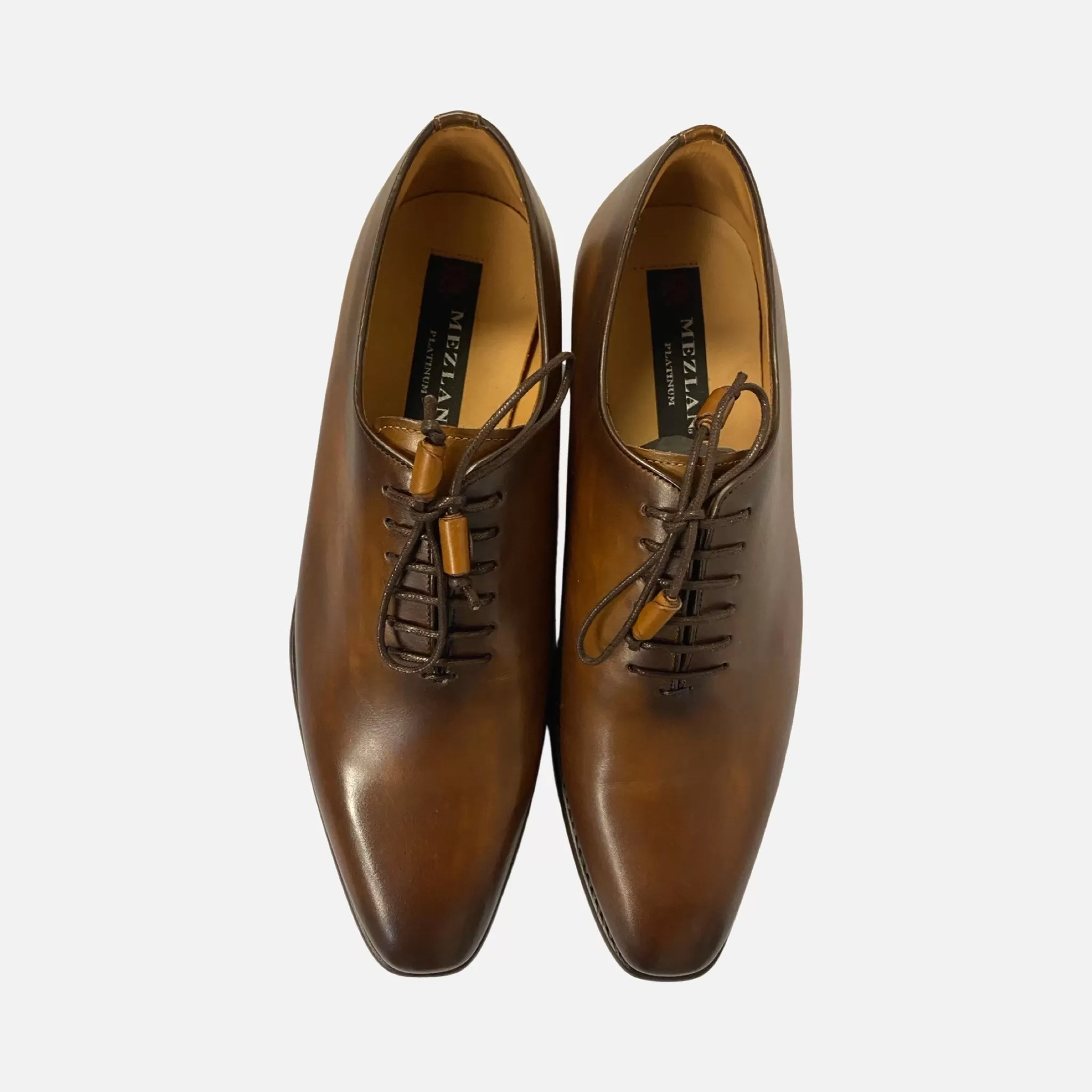 Mezlan Eugene 8050 Men's Cognac Plain Shoe | Made in Spain | Clearance