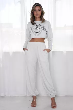 Michigan Two Piece Lounge Set - Grey