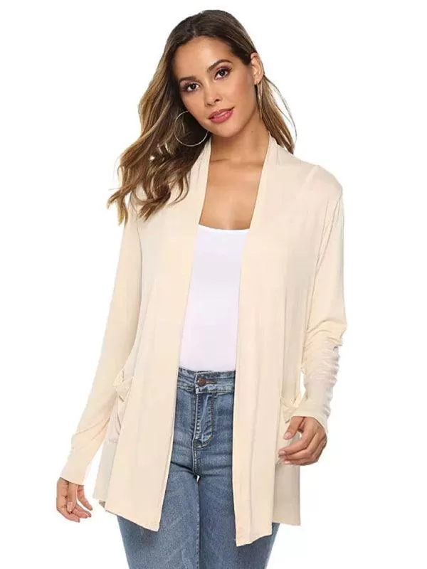 Mid-Length  Women Cardigan Sweater