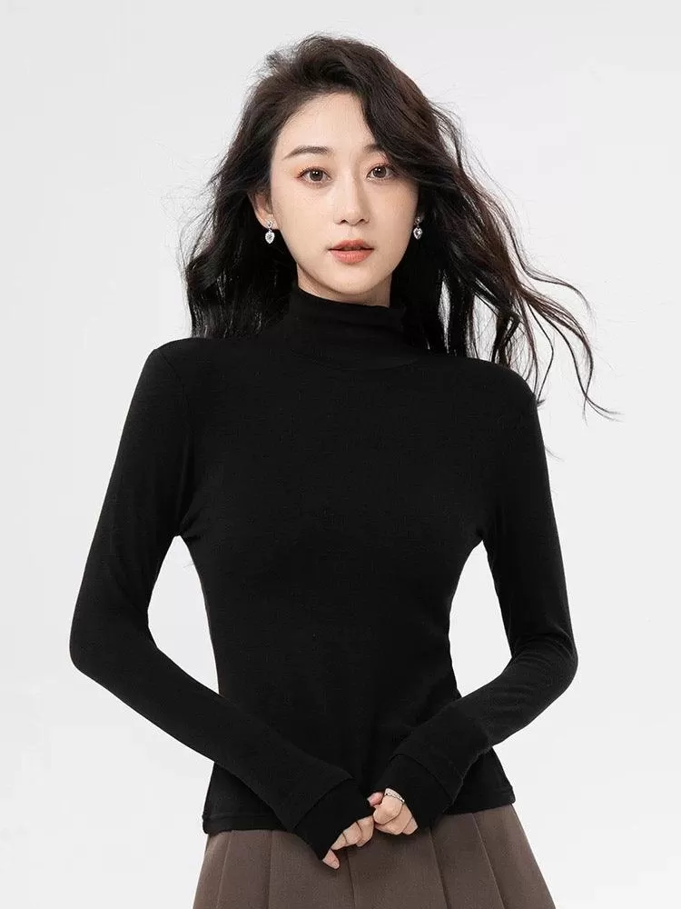 Milano Fleece Lined Turtleneck Sweater