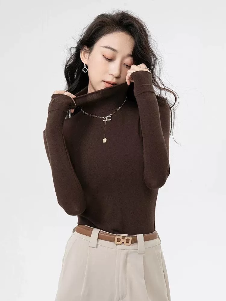 Milano Fleece Lined Turtleneck Sweater