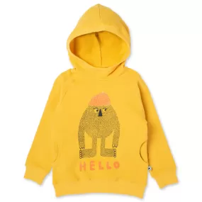 Minti Hello Later Yeti Furry Hood - Mustard