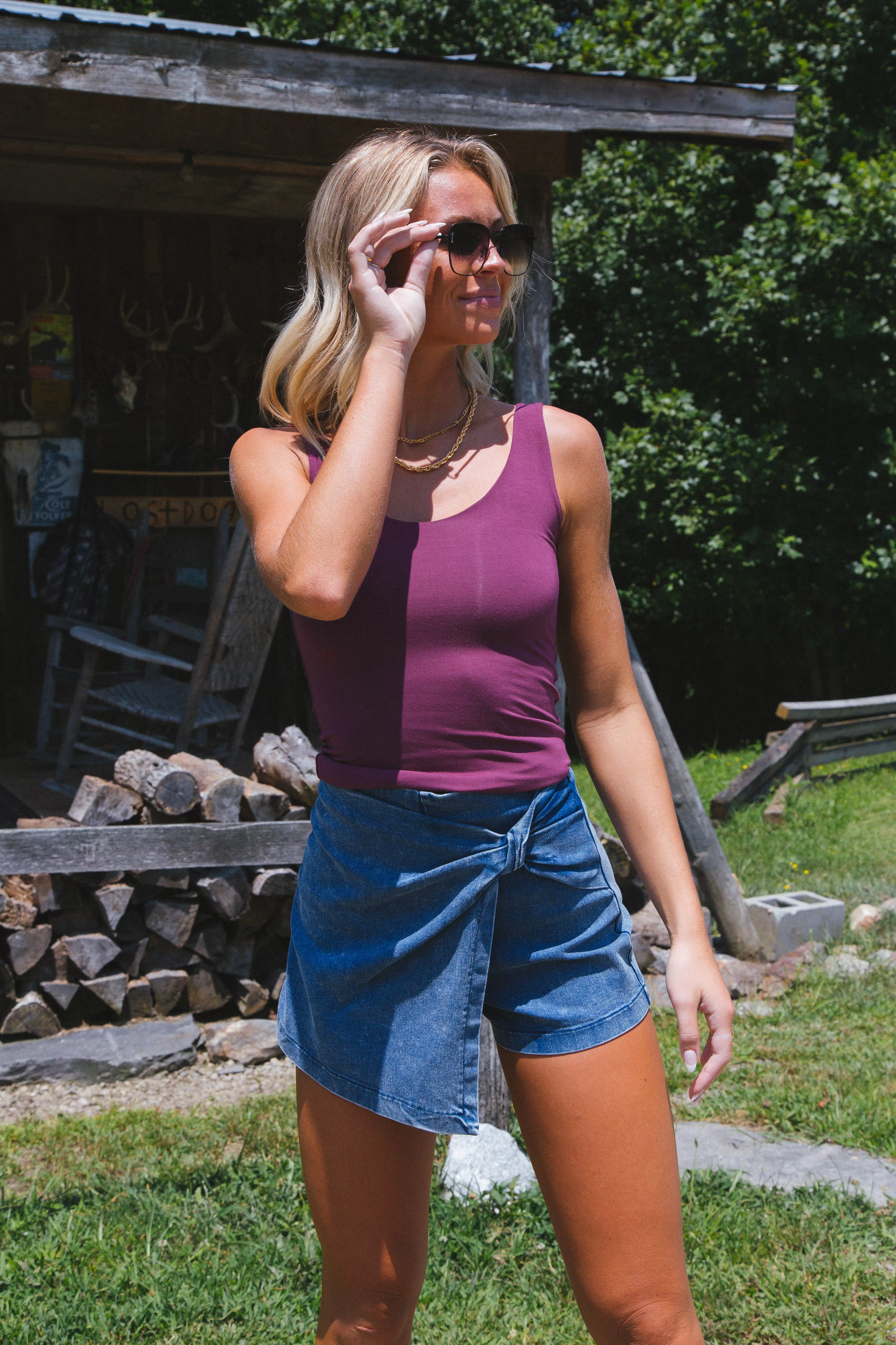 Mirabella Denim Skort, Denim Acid