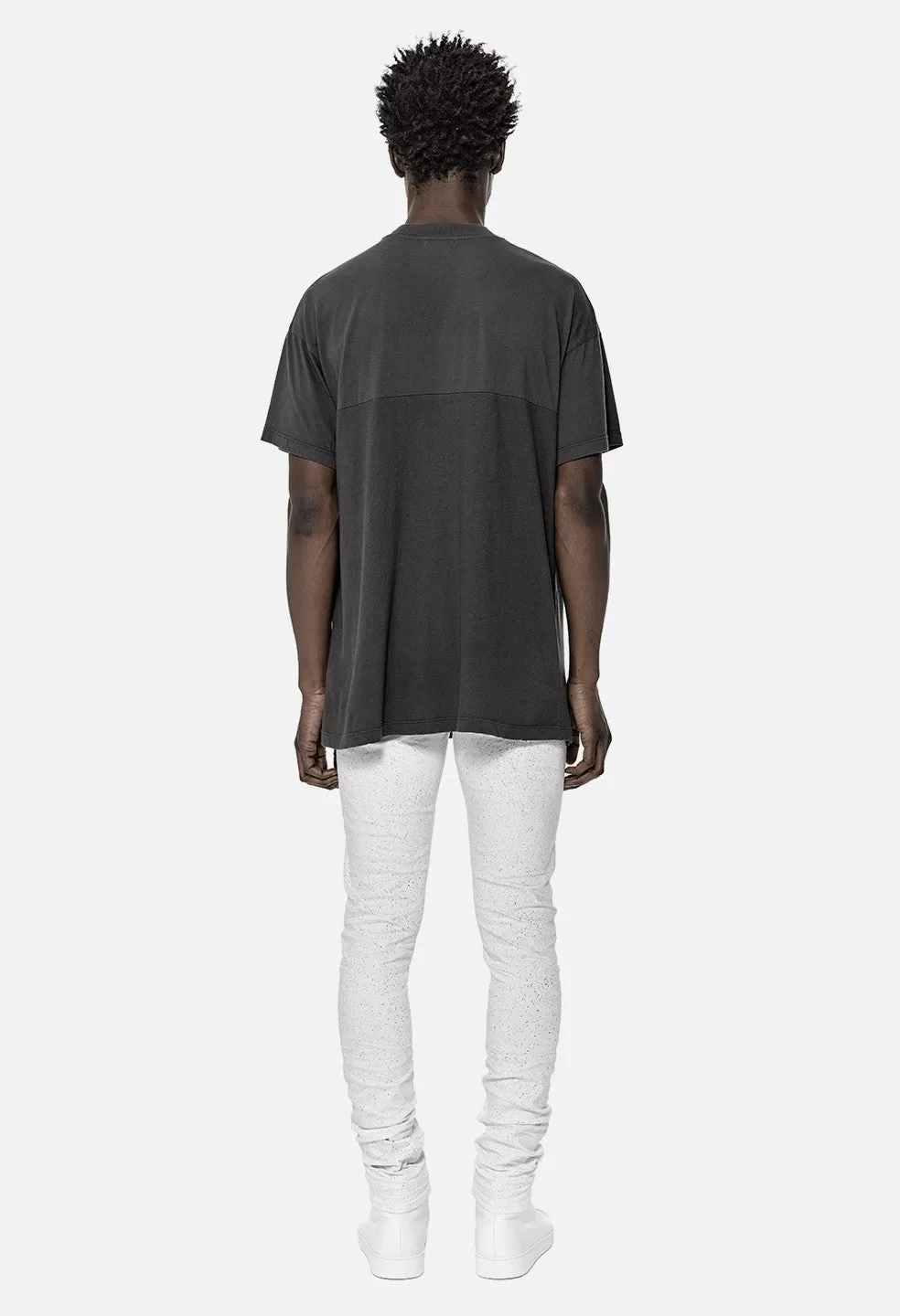 Mock Panel Tee / Charcoal