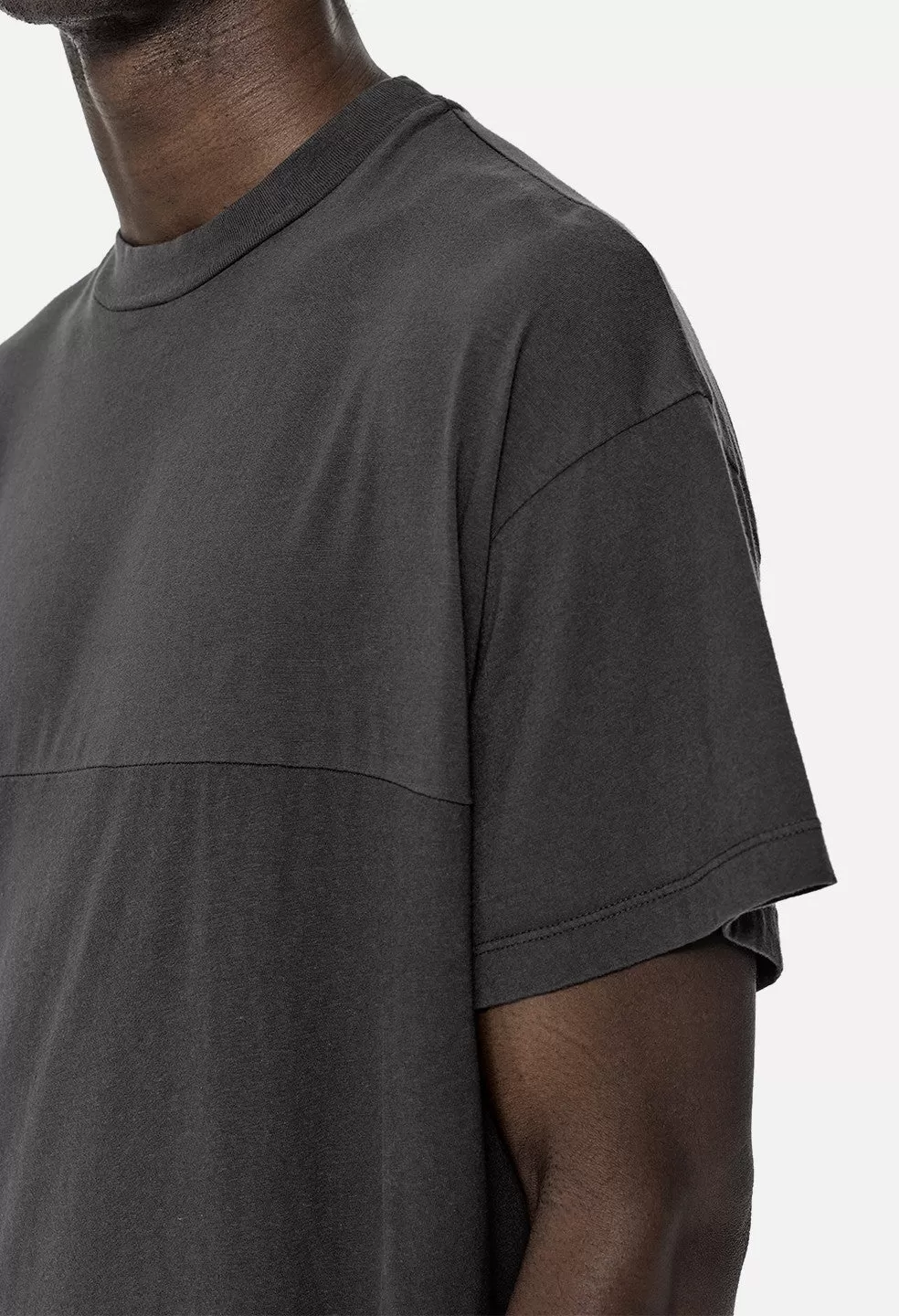 Mock Panel Tee / Charcoal