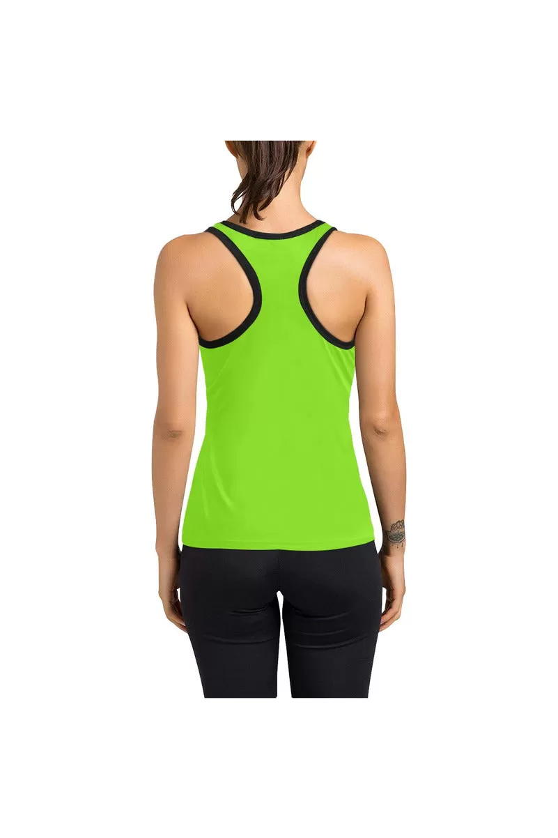 Neon Green Women's Racerback Tank Top