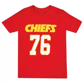 NFL - Kids' (Junior) Kansas City Chiefs Duvernay Tardif Short Sleeve T-Shirt (HK1B7ORD9F01)