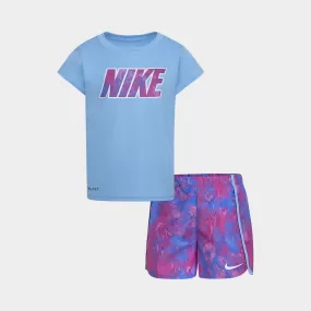 Nike Kids Dri Fit Tee & Sprinter Set Blue/Multi _ 182072 _ Blue