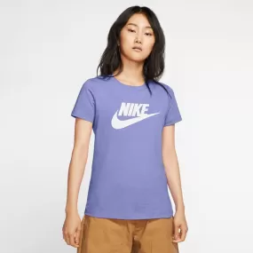 NIKE WOMEN'S SPORTSWEAR ESSENTIAL PURPLE TEE