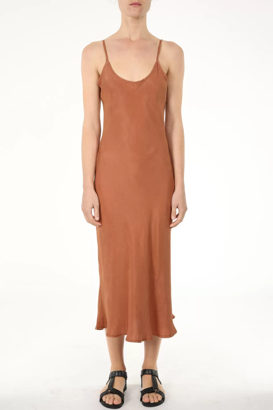 Nude Classic Cognac Slip Dress