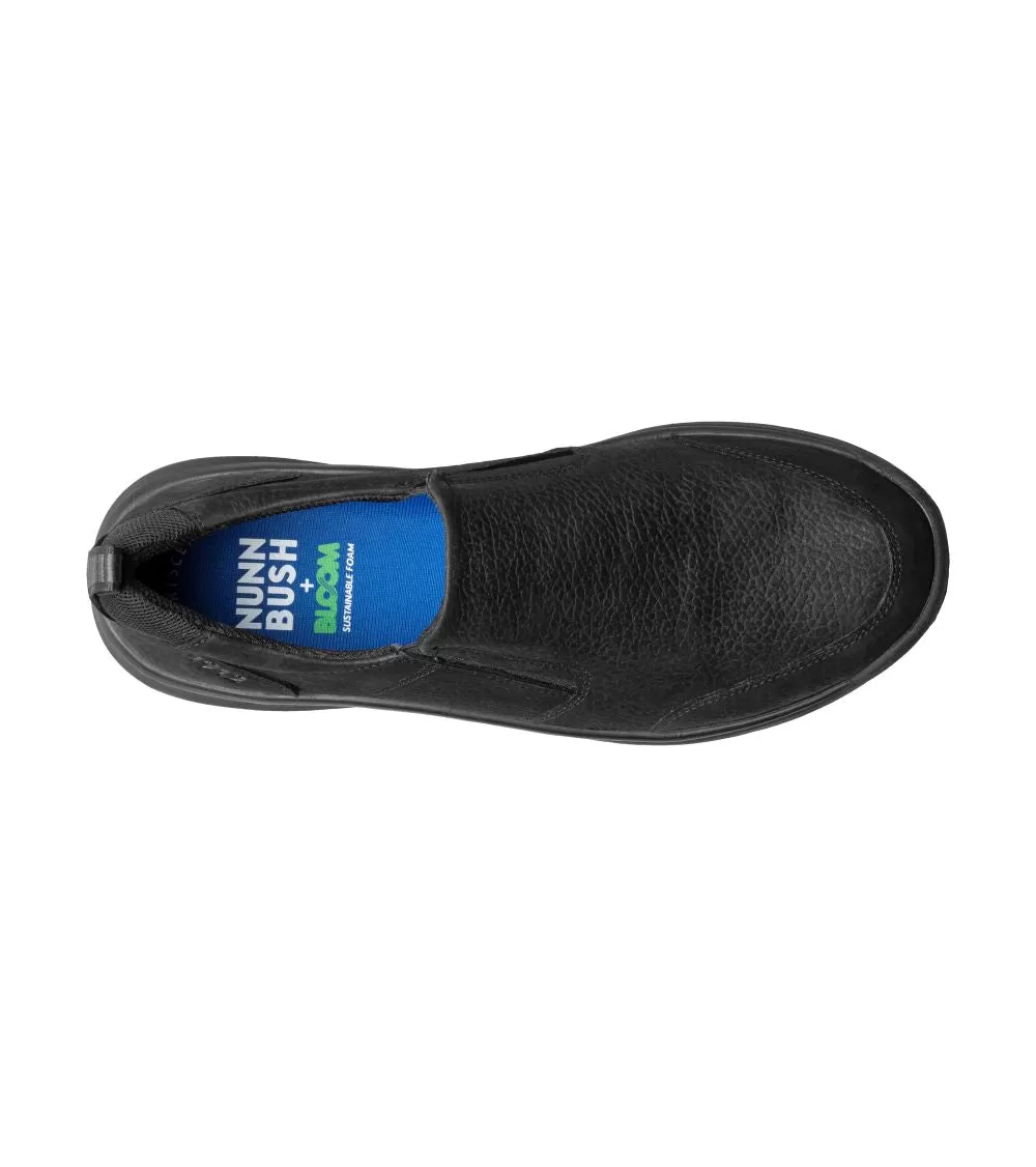 'Nunn Bush' Men's Mac Moc Toe Slip On - Black