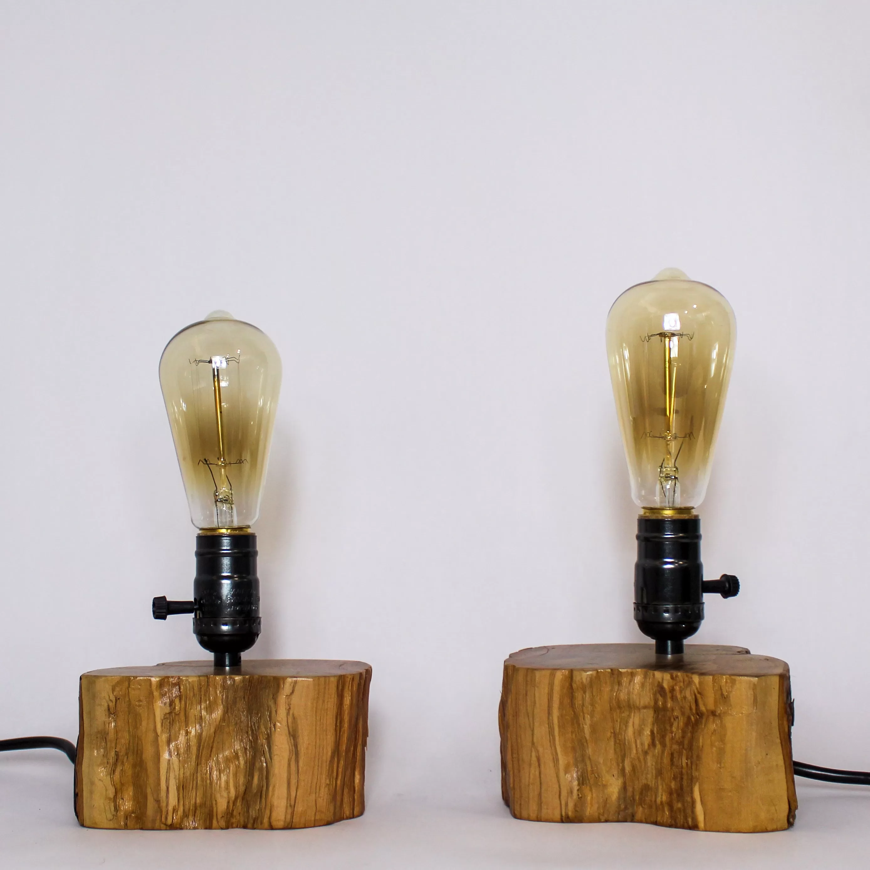 Olive tabletop  lamp (Right)