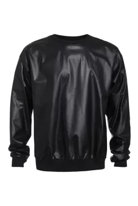 Olympio Series - Plongé Leather Crew Neck