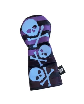 One-Of-A-Kind! Signature Dancing Skull & Bones / Rugby Stripes Driver Cover