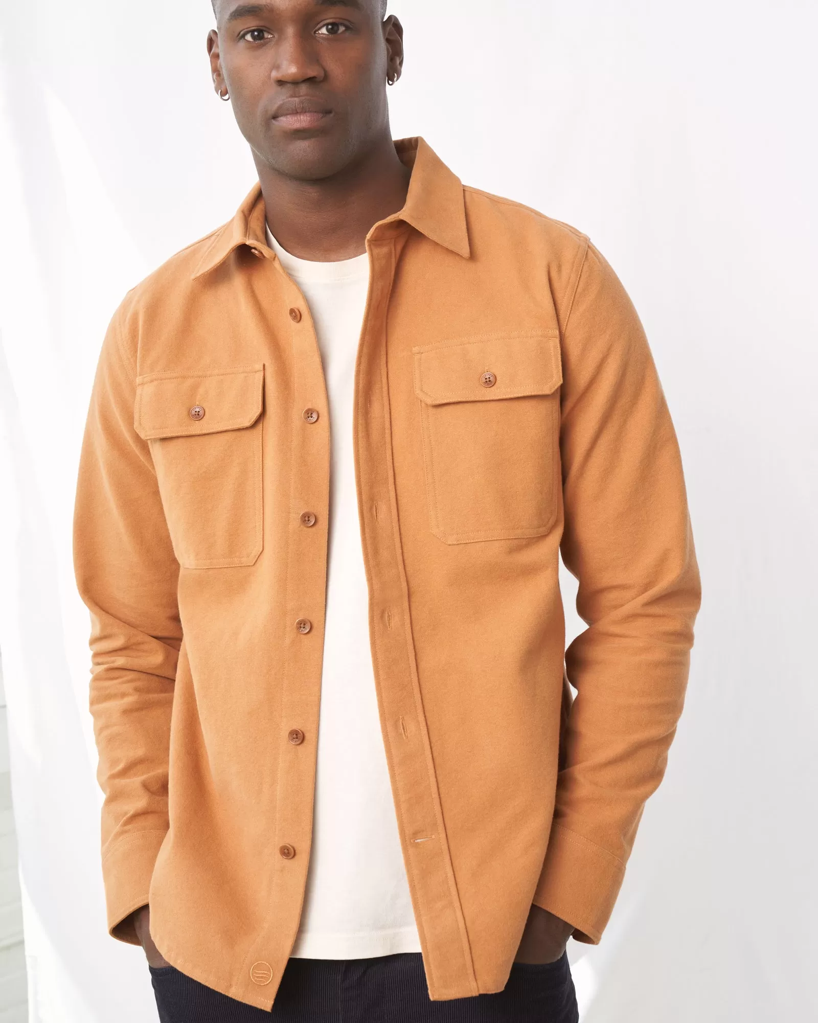 Organic Chamois Cloth Button Down