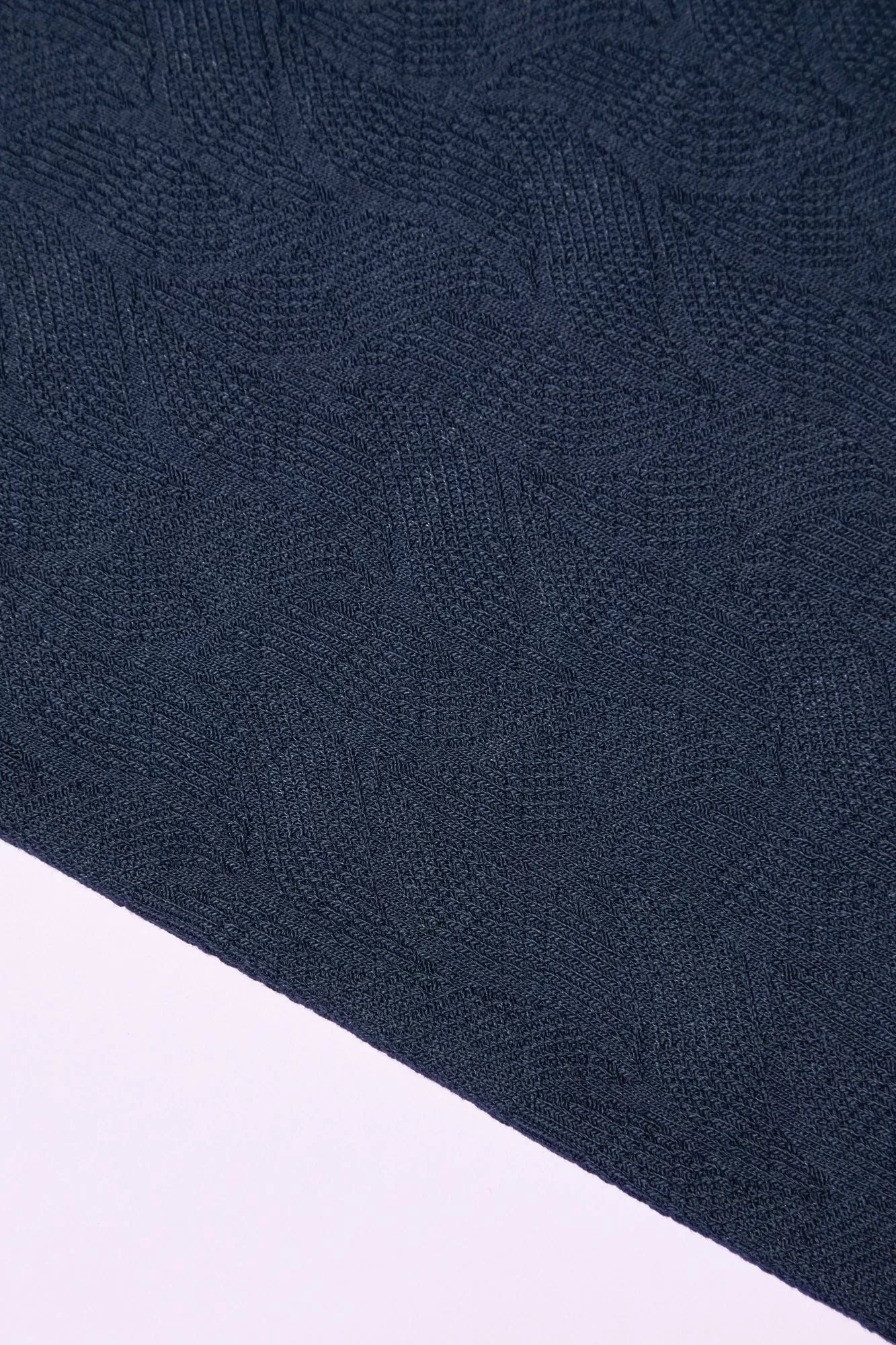 Organic Leaf Sweater Knit in Indigo Night by Mind the Maker