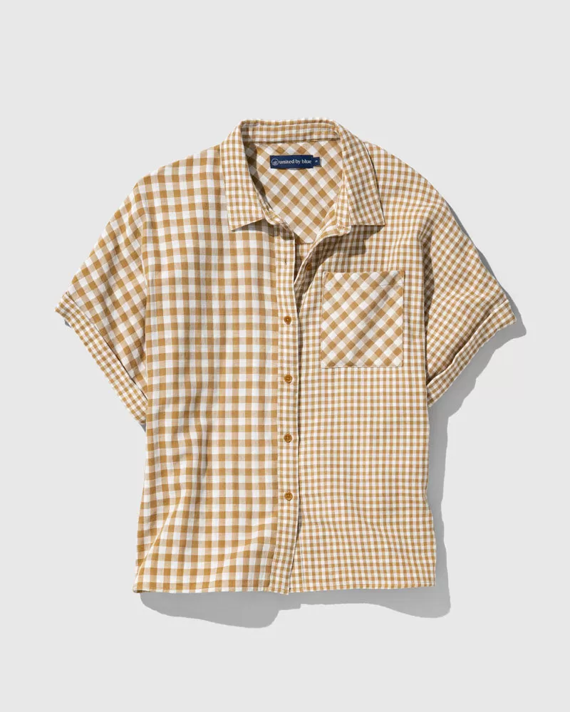 Organic Oversized Double Cloth Button Down