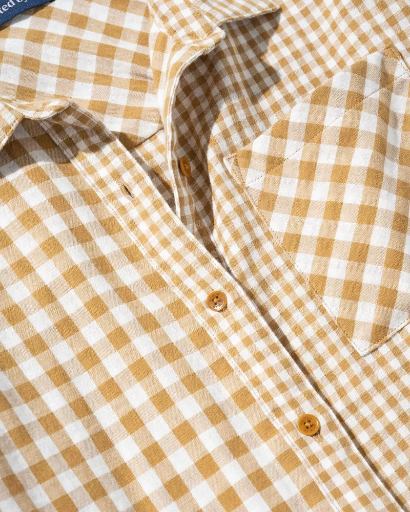 Organic Oversized Double Cloth Button Down