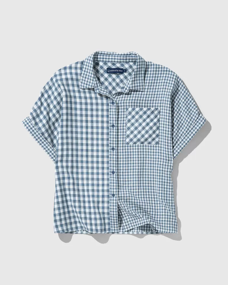 Organic Oversized Double Cloth Button Down