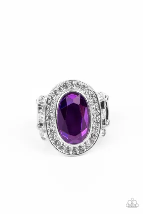 Paparazzi Always OVAL-achieving Purple Ring