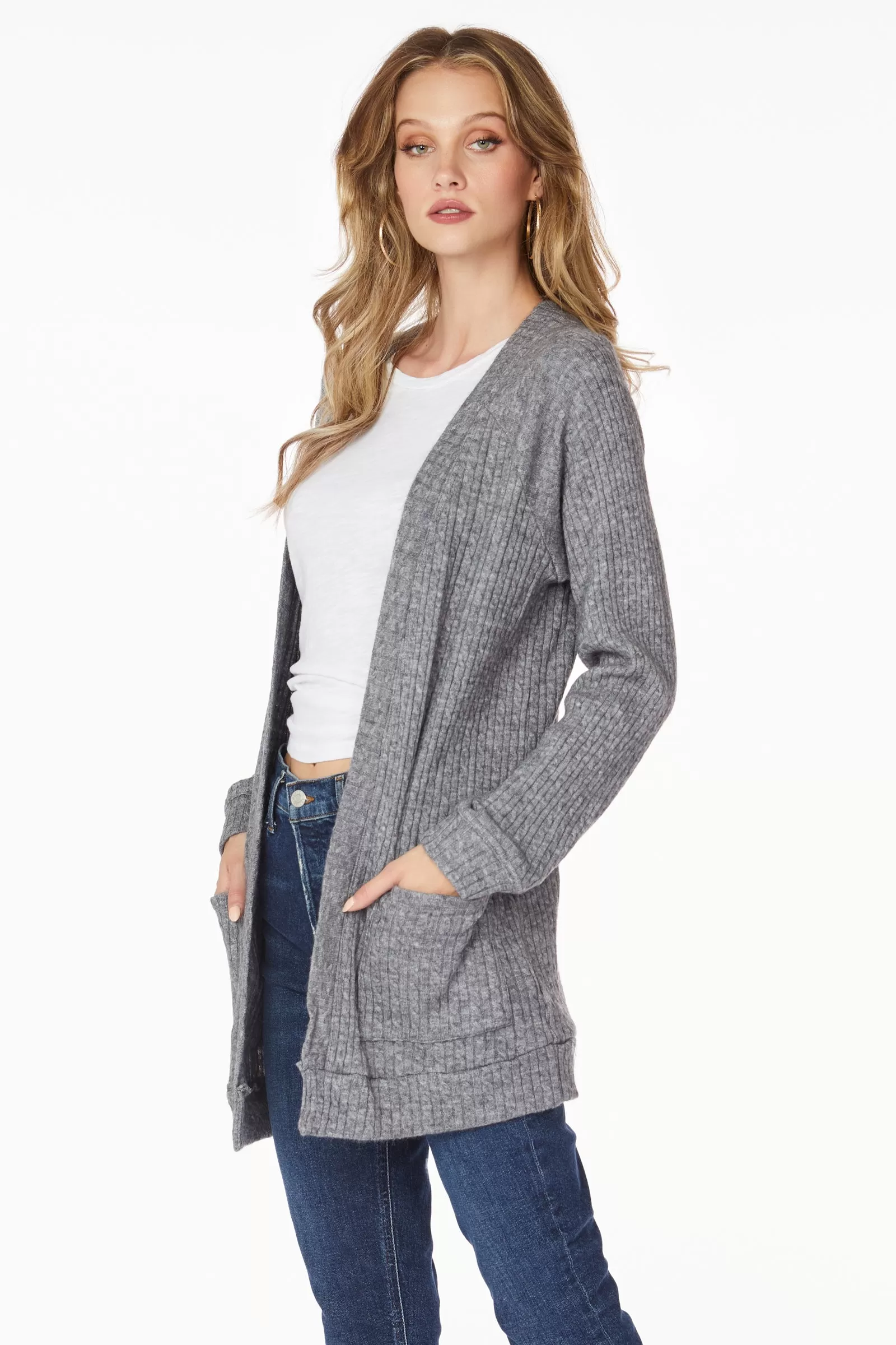 PATCH POCKET RAGLAN CARDIGAN