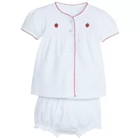 Pinpoint Layette Set - Strawberry