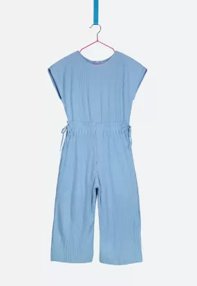 Pleated Side Tie Jumpsuit