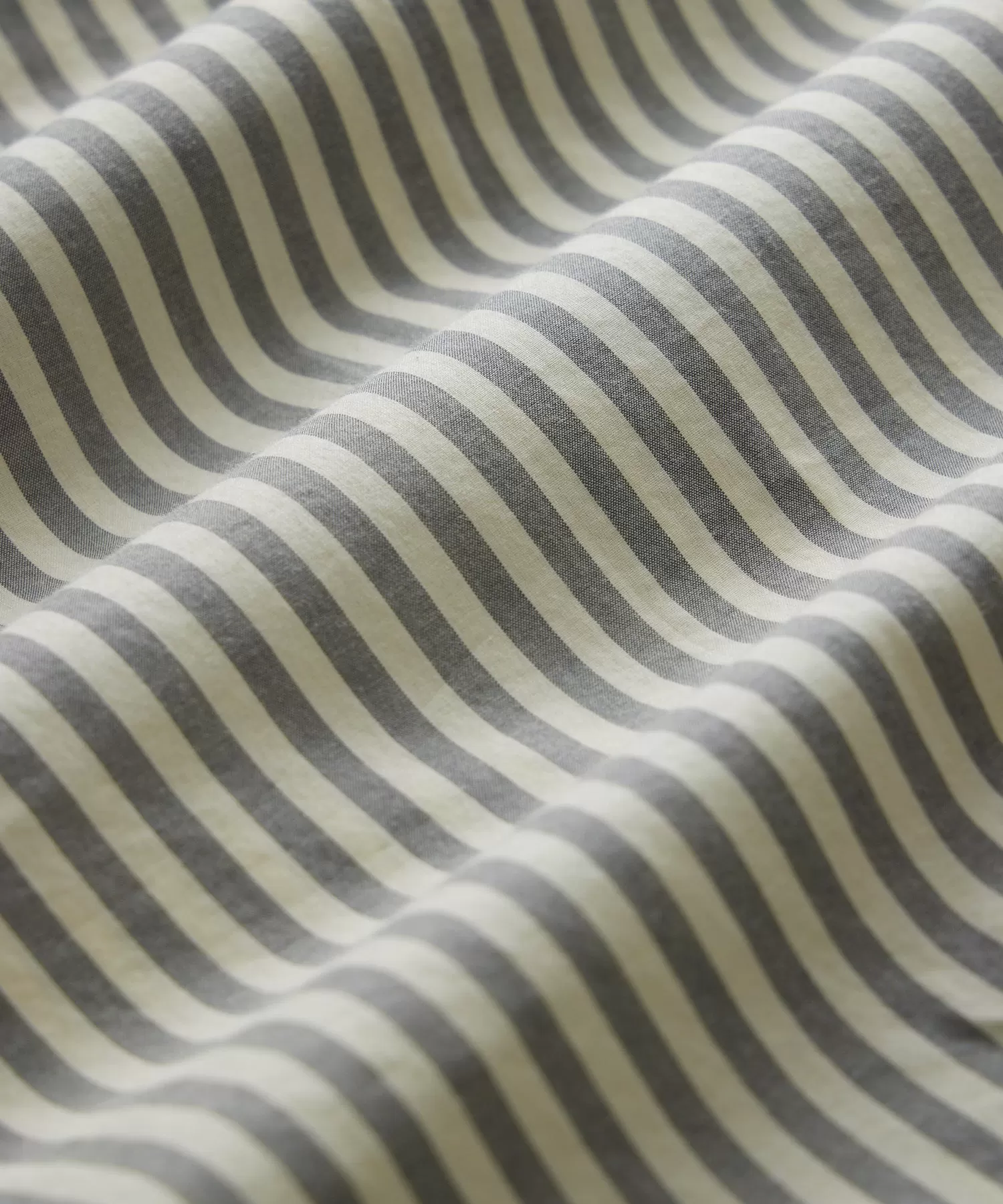 Poplin Sport Shirt in Dark Grey Bengal Stripe